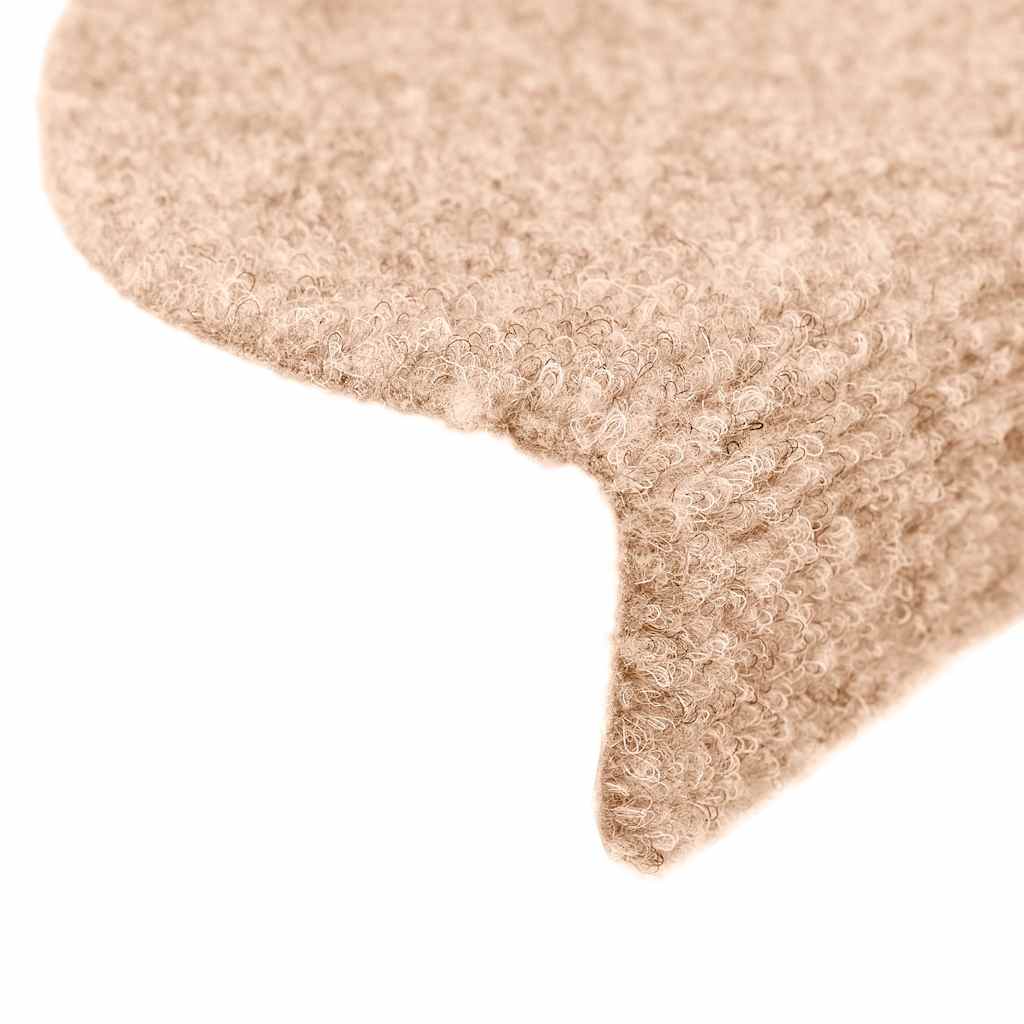 Tapis d'escalier auto-adhésifs 30 pcs | Paillasson d'escalier | Tapis de marche crème 56x17x3 cm CFW715052 - 6