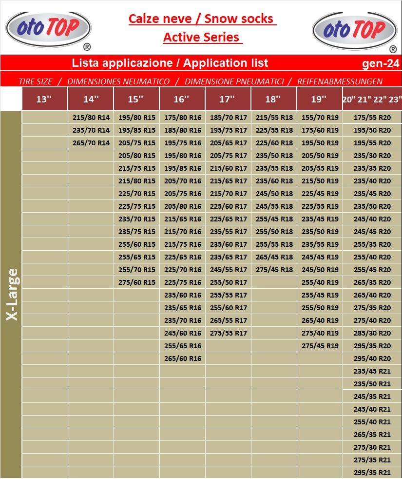 CALZE DA NEVE OMOLOGATE 'ACTIVE SERIES' misura XL - 6