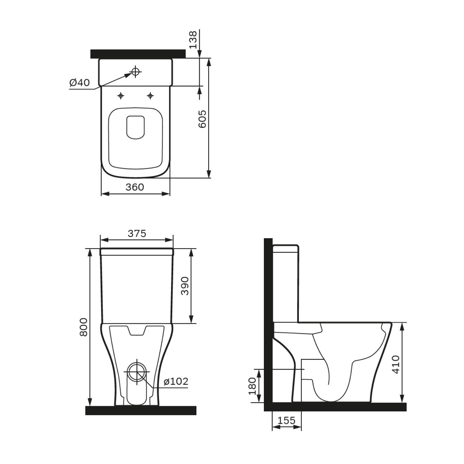 Pack WC à poser sortie horizontale sans bride, Gem, avec couvercle de siège Softclosing FlashClean CGA8601PSC Blanc AM.PM - 12