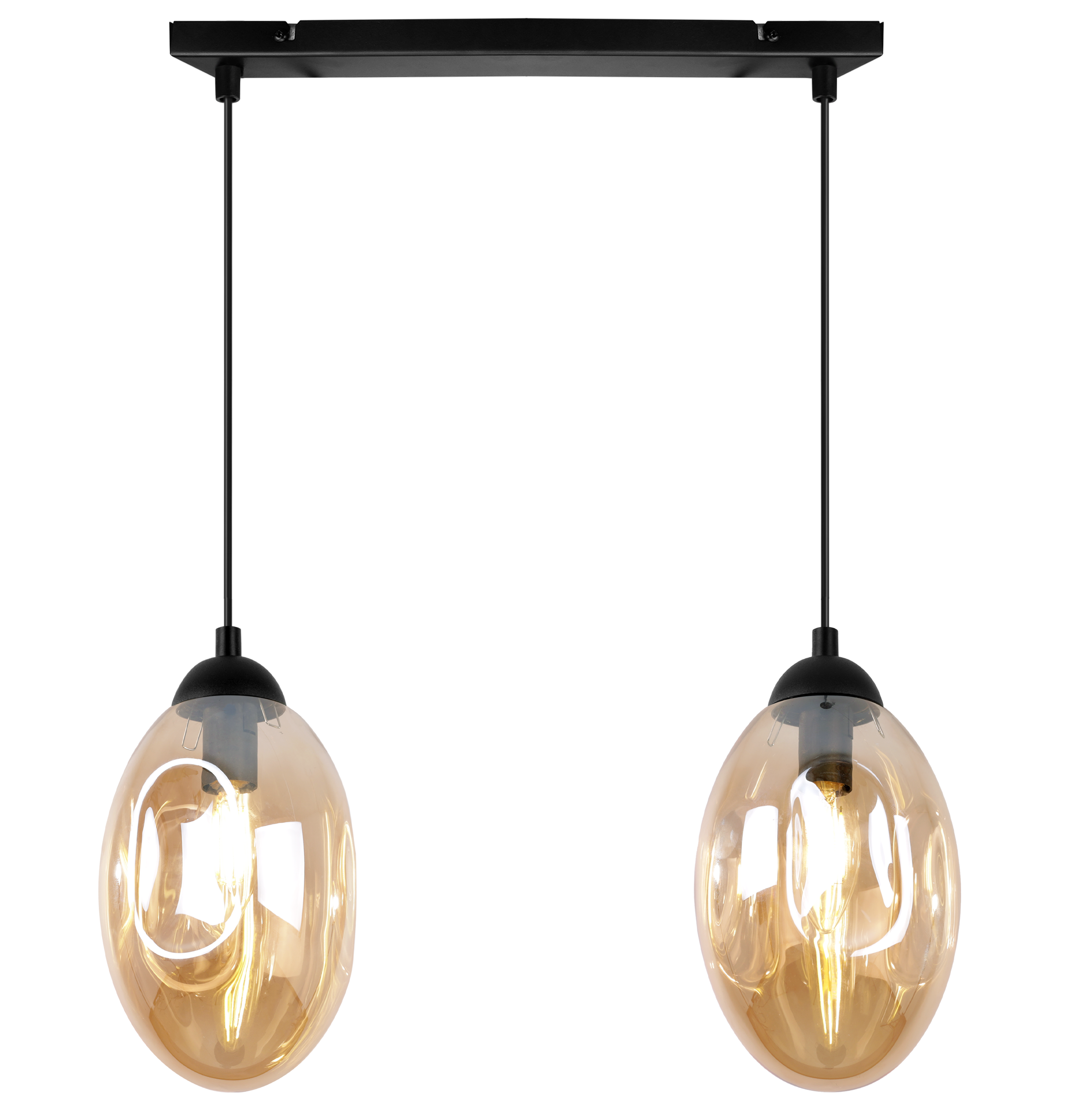 Lampă suspendată de tavan Light Home LH Vigo 2x E14 60W chihlimbar