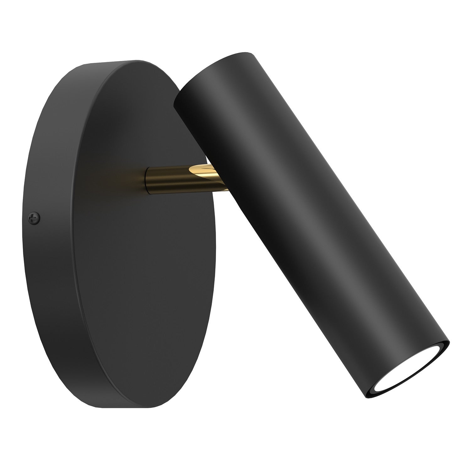 Kinkiet ścienny Axion czarny mat-złoty połysk 1xGU10x8W minimalistyczny wym: 19,5 x 19,5 x 24 cm metal IP20 Luminex