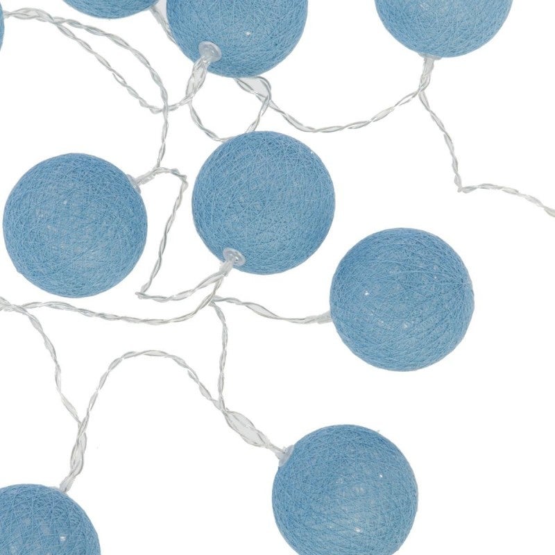 Guirlande LED 10 boules (Bleu) - 2