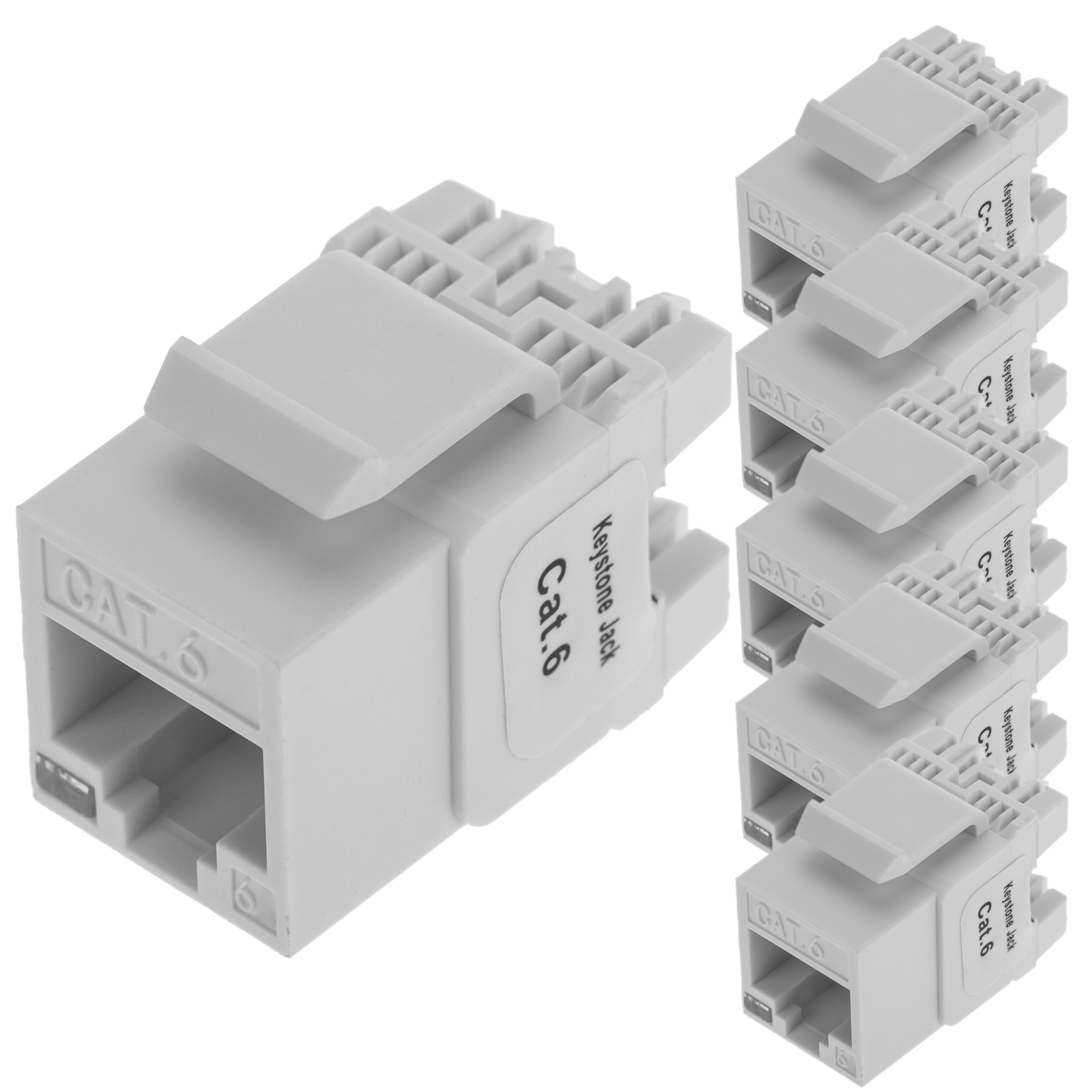 Keystone RJ45 femelle TB110 Cat.6 UTP pack de 6 unités avec led ...
