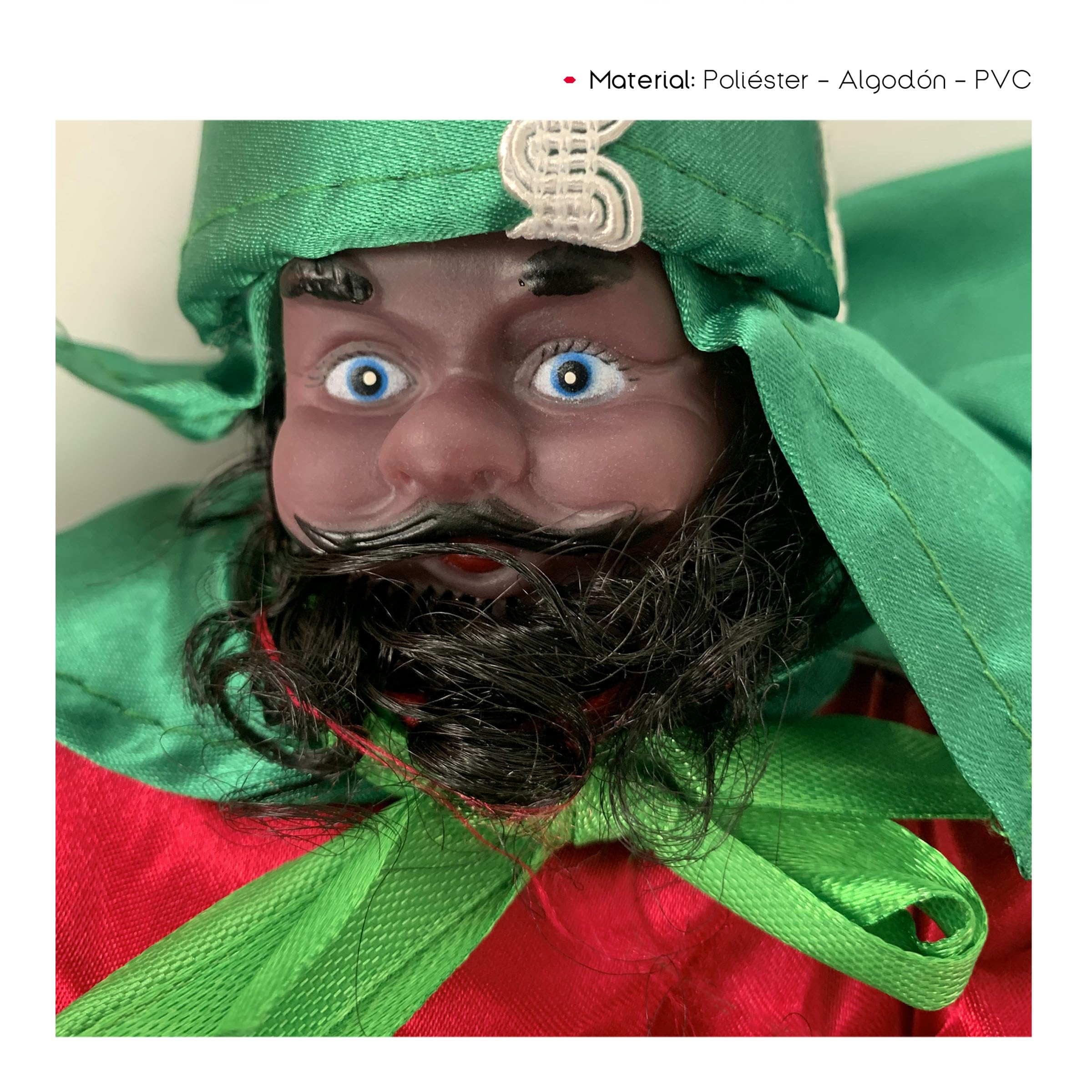 TIENDA EURASIA – Reyes Magos en Escalera, 6 Peldaños, Poliéster Algodón y PVC, 16x120cm - 4