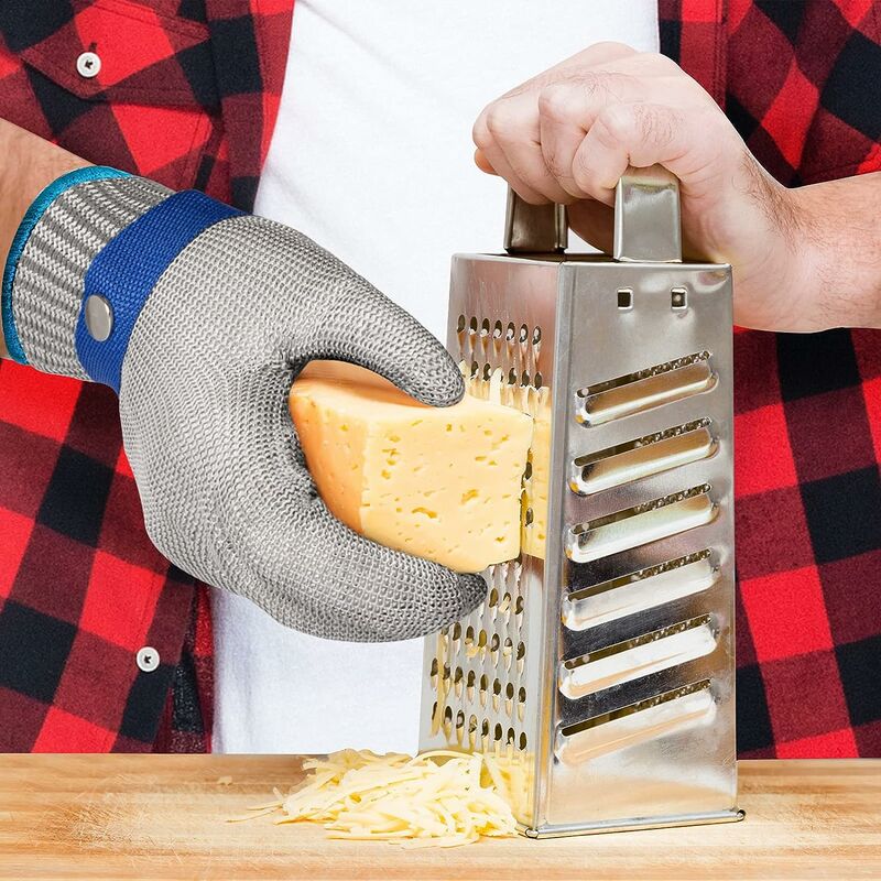 Gants Anti Coupure Gants de Protection Haute Performance Niveau 5 Gant Protection Cuisine pour Découpe de Viande, Filet de Poisson, Mandoline (M) - 5