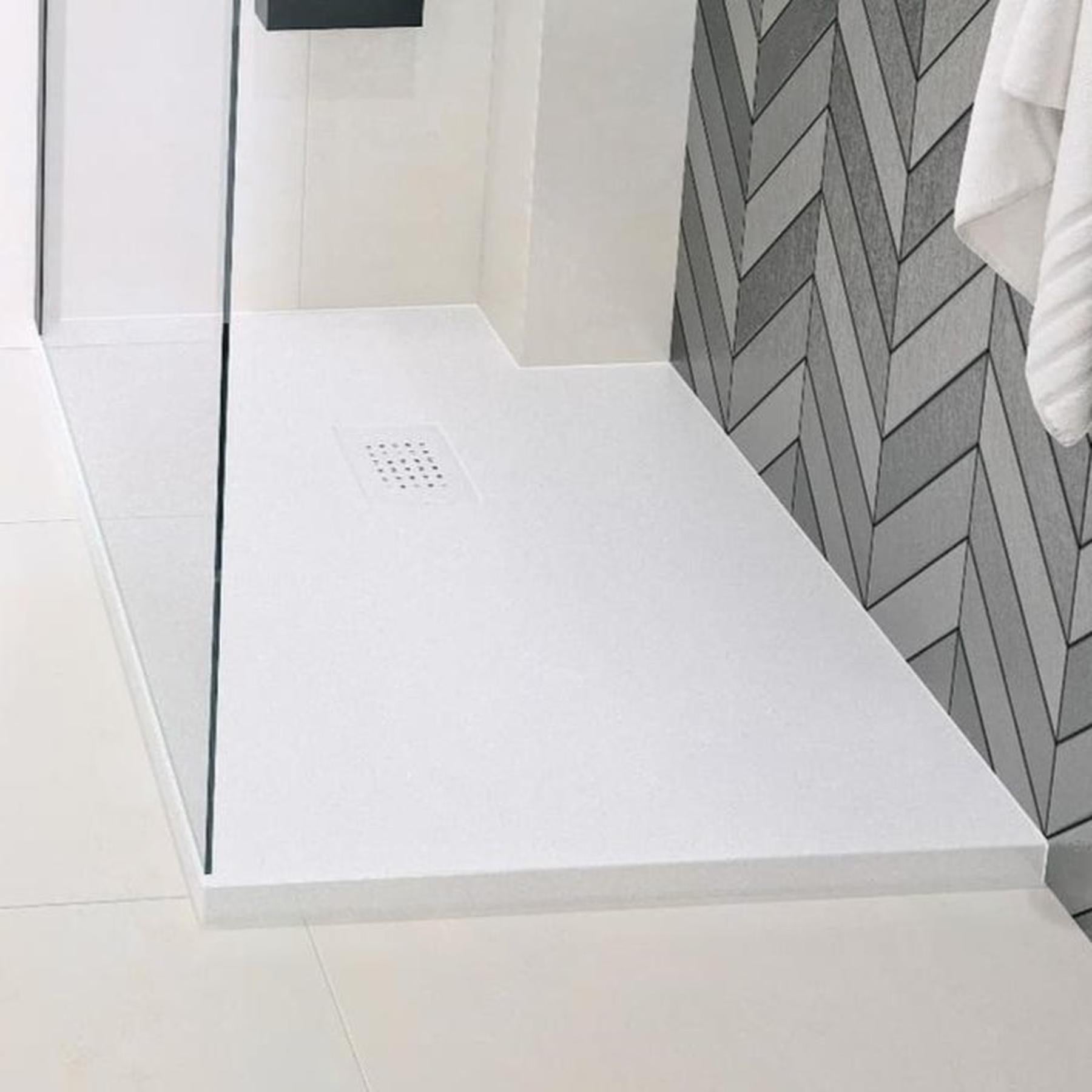 Plato De Ducha De Composite "Kalait" Stabilsound Plus Smooth White