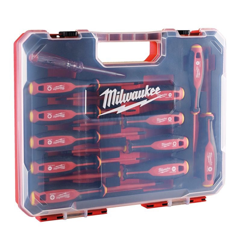 KIT DE DESTORNILLADOR HOCKEY PUCK DE ACERO MILWAUKEE 20 PIEZAS | The