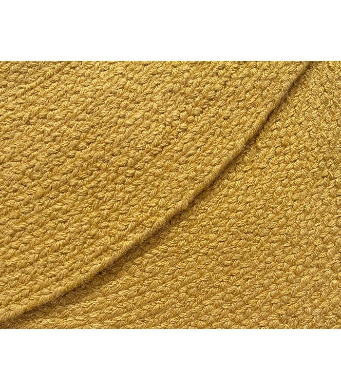 Hamid - Alfombra para interior y exterior Nansa Ocre Redondo 120x120 - 7
