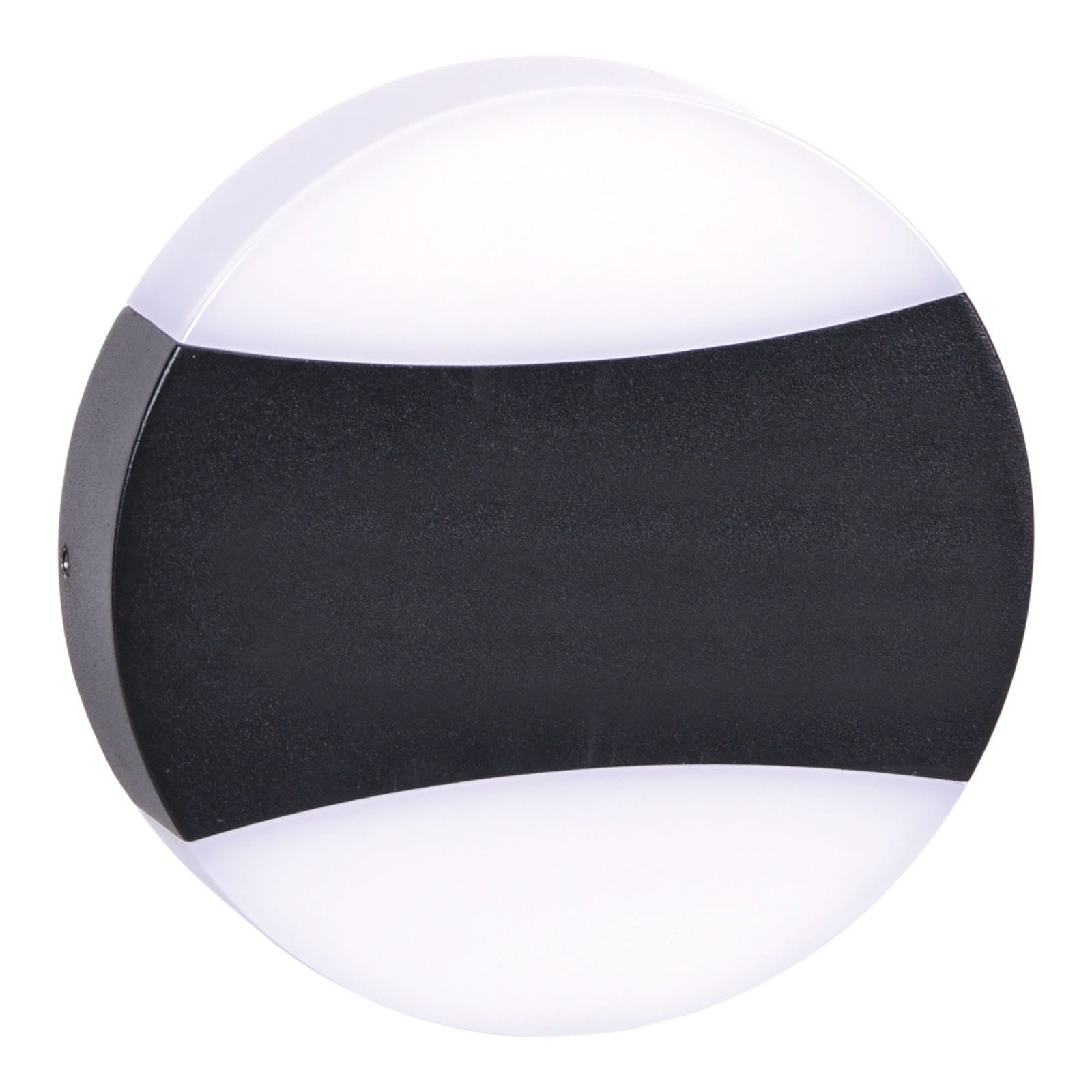 Kinkiet zewnętrzny SITRA LED 12W Neutralna biel 505lm czarno-biały wym: 18x11x3,5 cm IP54 Kaja