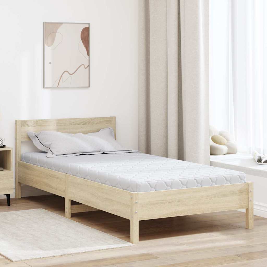 Materac Biały 100 x 200 cm Tkanina żakardowa vidaXL