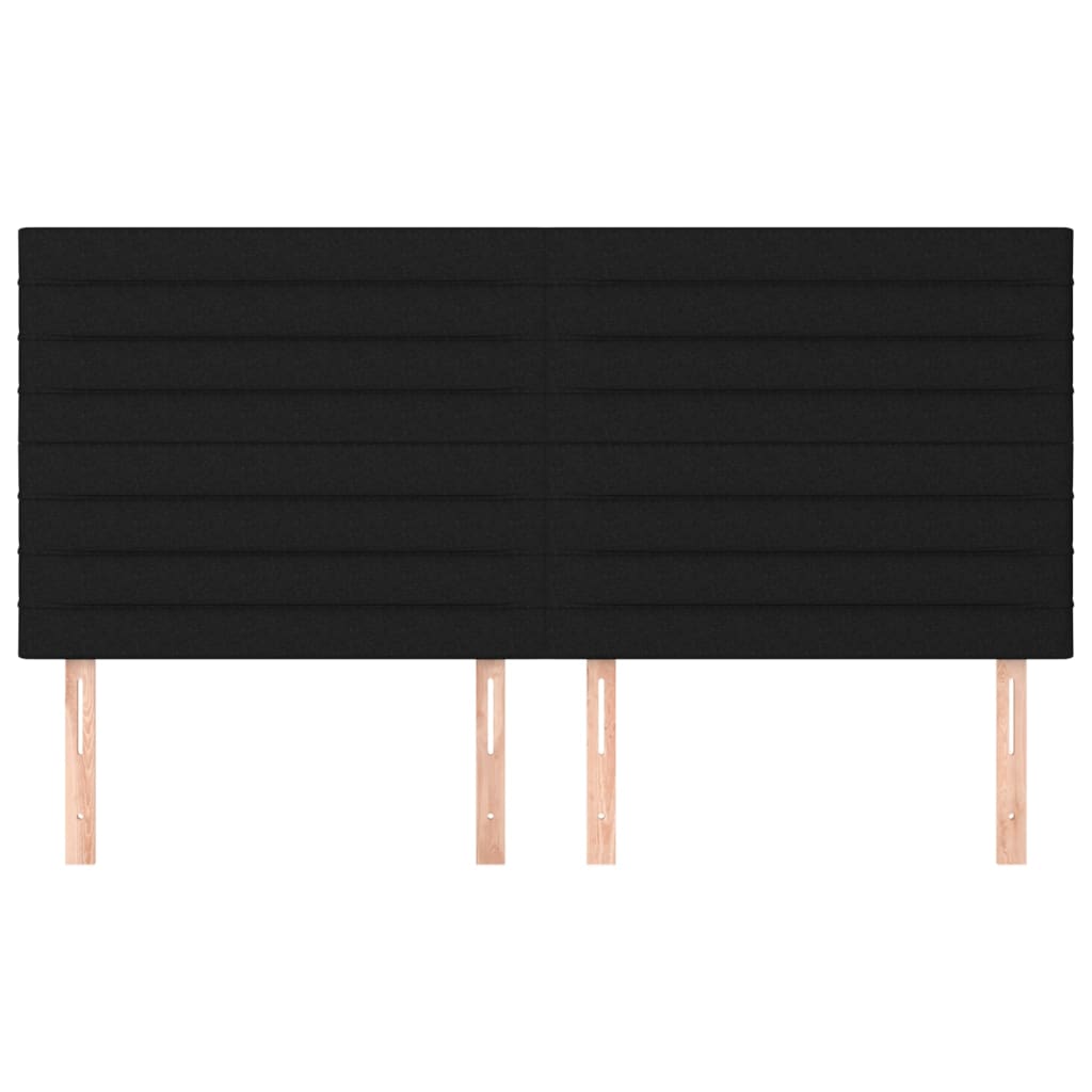 Maison Exclusive - Tête de lit Noir 180x5x118/128 cm Tissu - 3