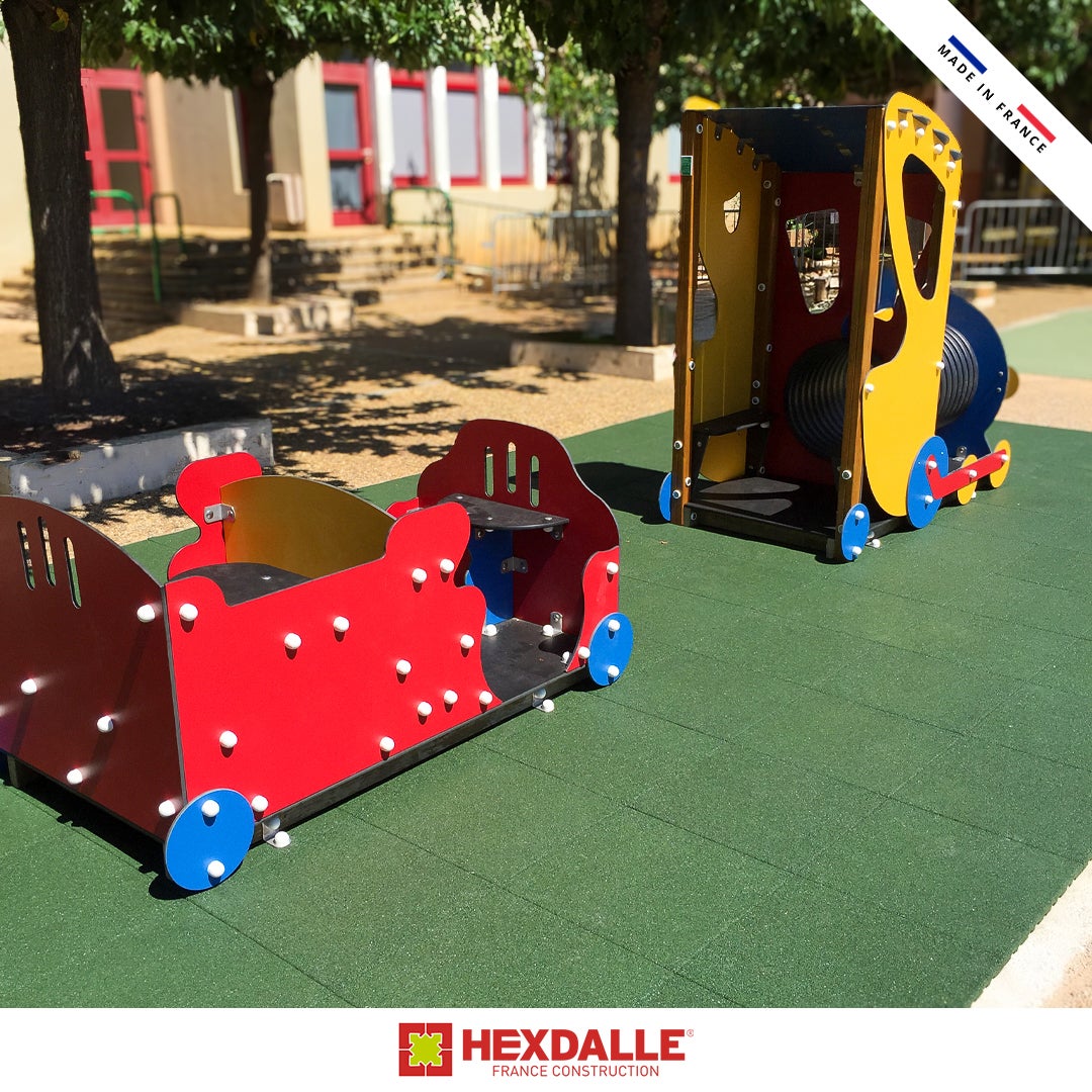 Lot de 20 dalles HEXDALLE XE 25 mm - Rouge - Usage extérieur - 5 m² - 3