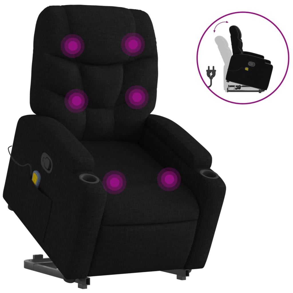 Fauteuil De Massagefauteuil De Salonchaise De Massage Inclinable Noir