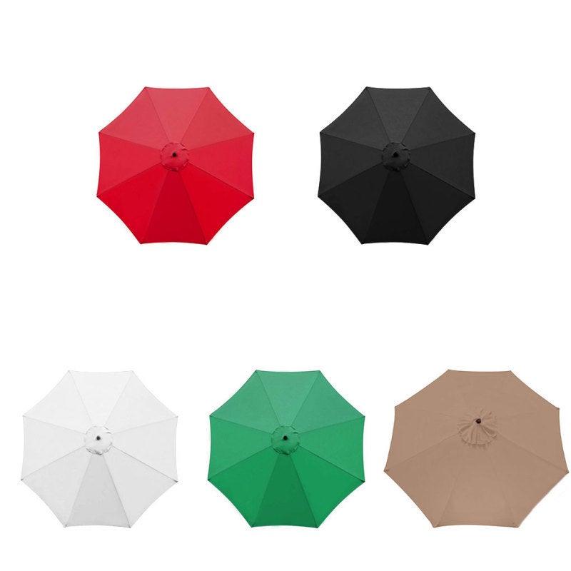 Housse de rechange pour parasol, 6 baleines, 2.7 m, imperméable, anti-UV, tissu de rechange, Kaki - 5