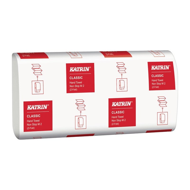 ELOS ręcznik składany Katrin Classic M 2 2-warstwowy biały L203mm xW240mm ok.4000 ręczników/KT - 616170