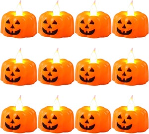 Muteitt Carillons Éoliens Solaires De Citrouille d'halloween