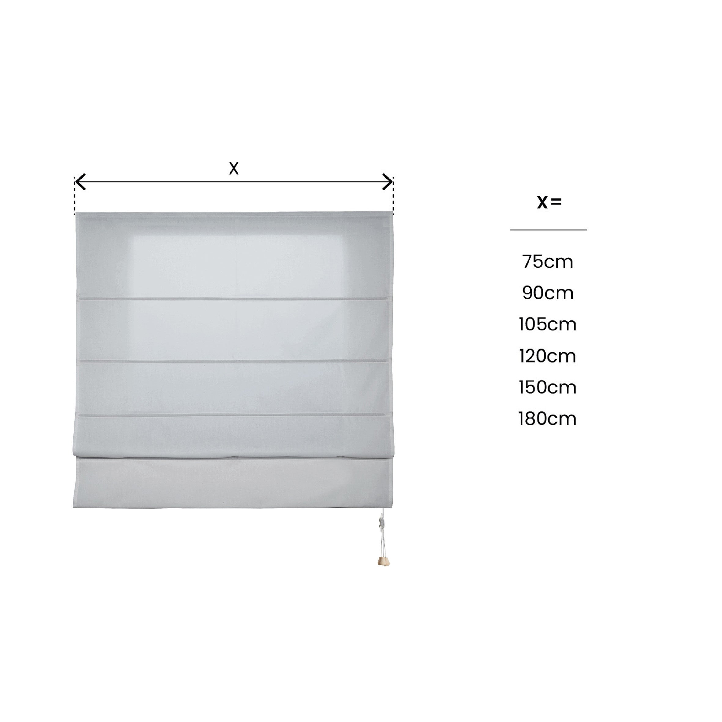 Tende a Pacchetto steccata, Tende Filtranti Camera da Letto, Soggiorno e Salotto Grigio perla 120X175 - 4