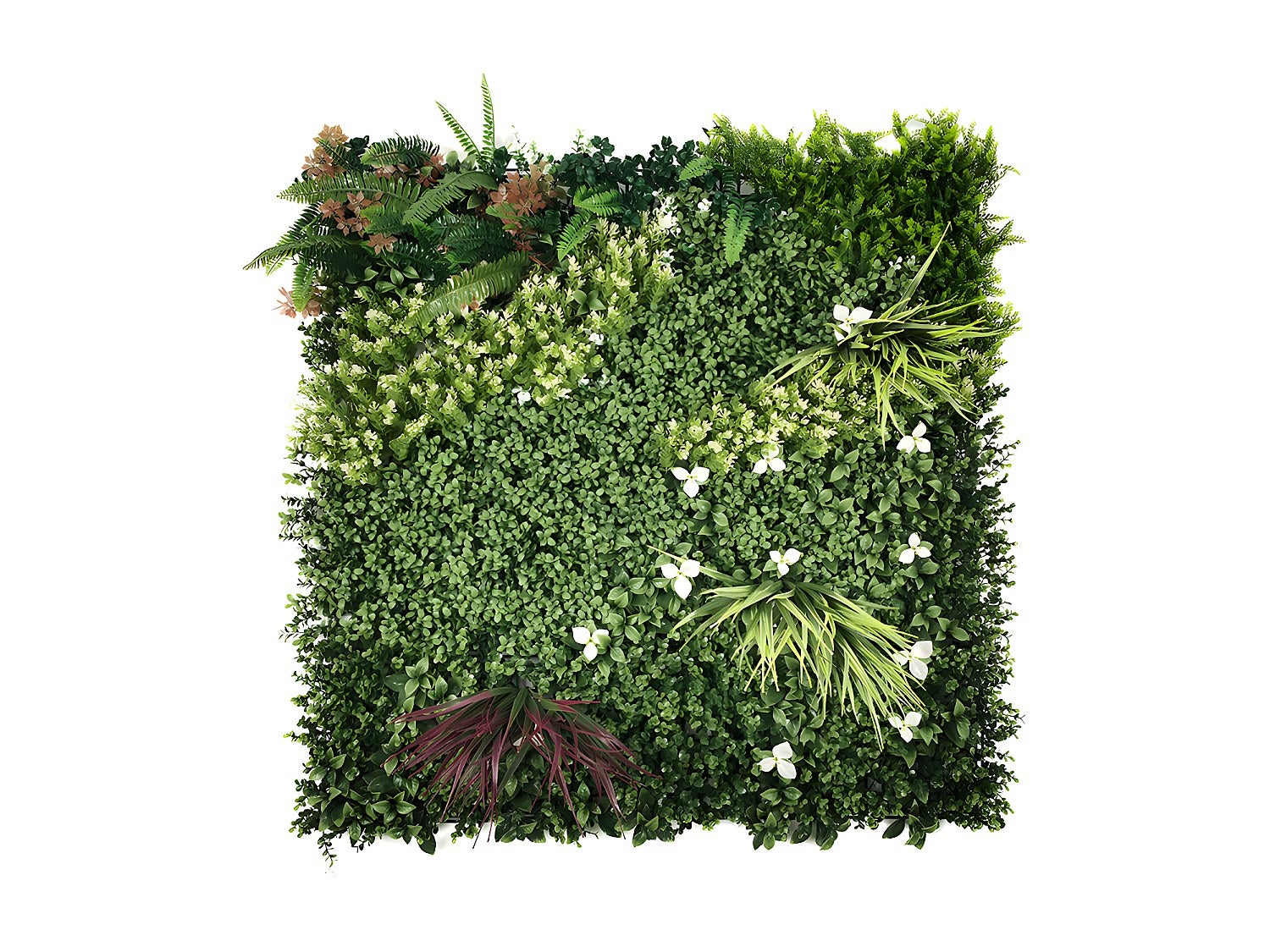Mur végétal synthétique vert - pack de 1m² - LAHTI - 3