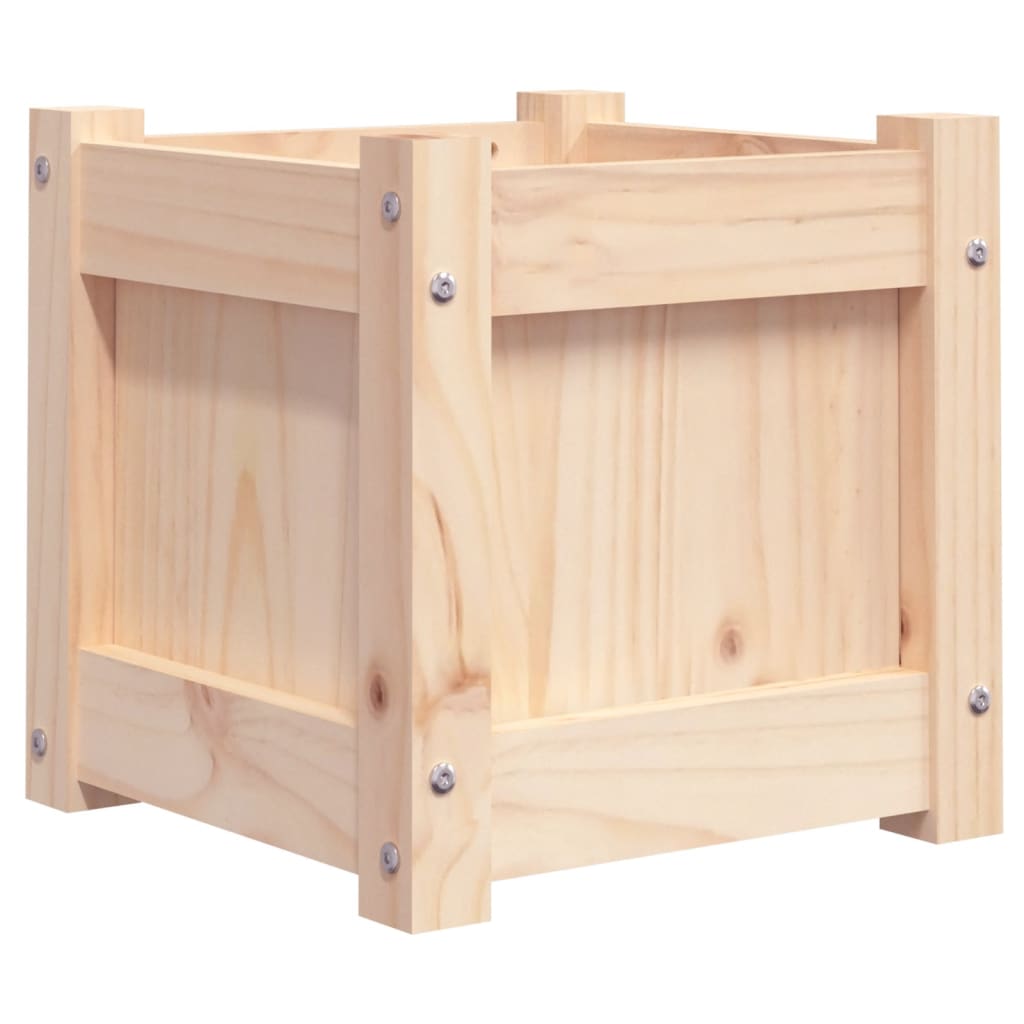 2pcs Jardinières Bac à Fleurs Pot De Fleurs - bois de pin massif n29l - 5