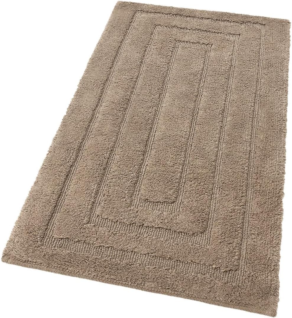 Dywan z Czystej Bawełny 50x80 cm Elegancki Luksusowy Miękki Dywan łazienkowy Lub Nocny Brązowy