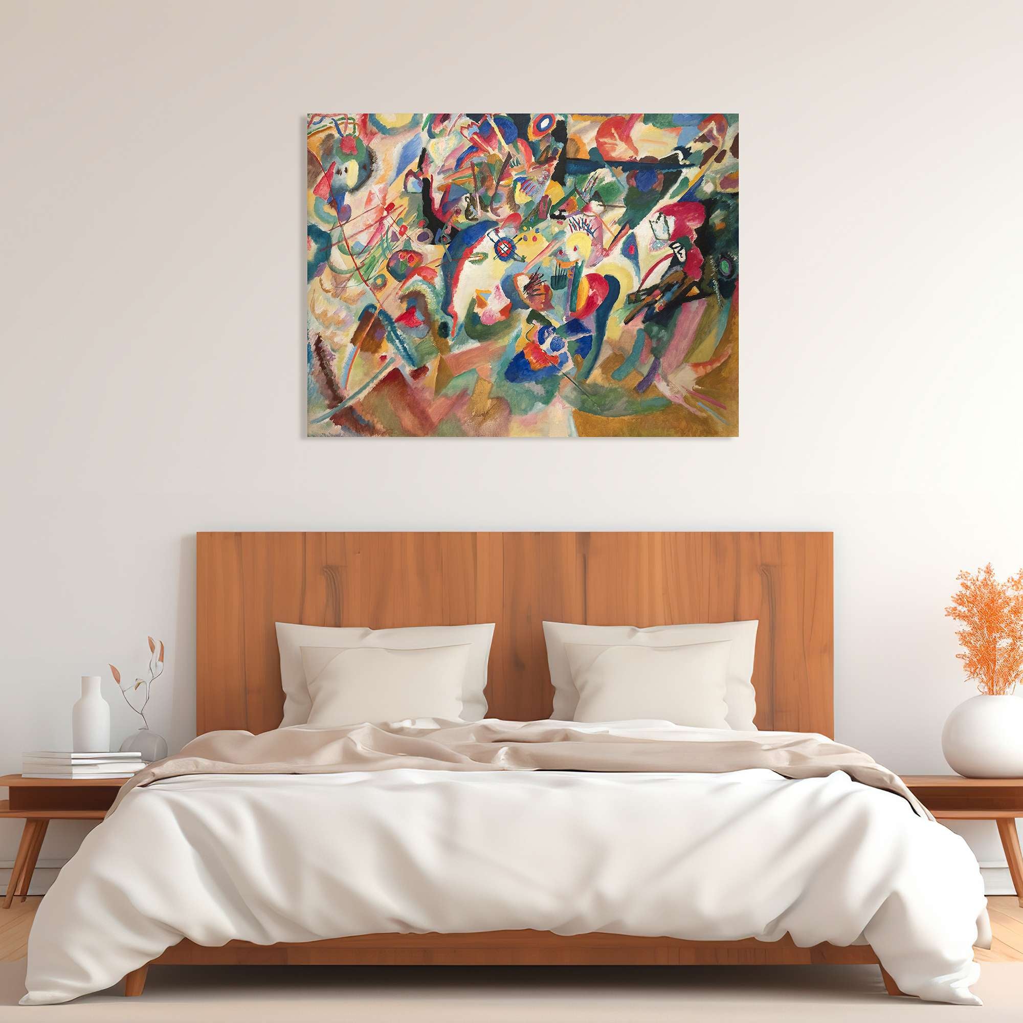 Peinture sur toile - Wassily Kandinsky, Du brouillon 3 à la composition VII - 120x90 cm - 3