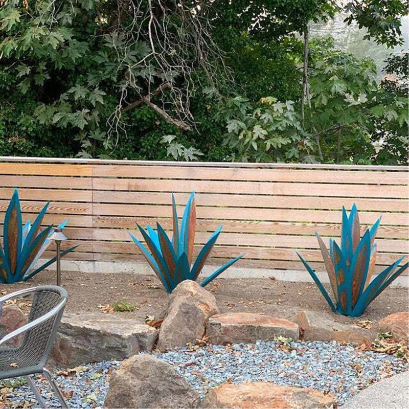 Décoration en métal représentant une plante d'agave, décoration intérieure, décoration en fer, décoration de jardin - 2