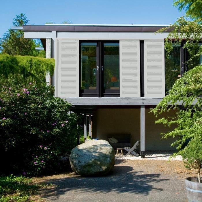 RIPOLIN Peinture pour bois intérieur et extérieur - Gris clair Ral 7035 satin - 2,5 L - 5