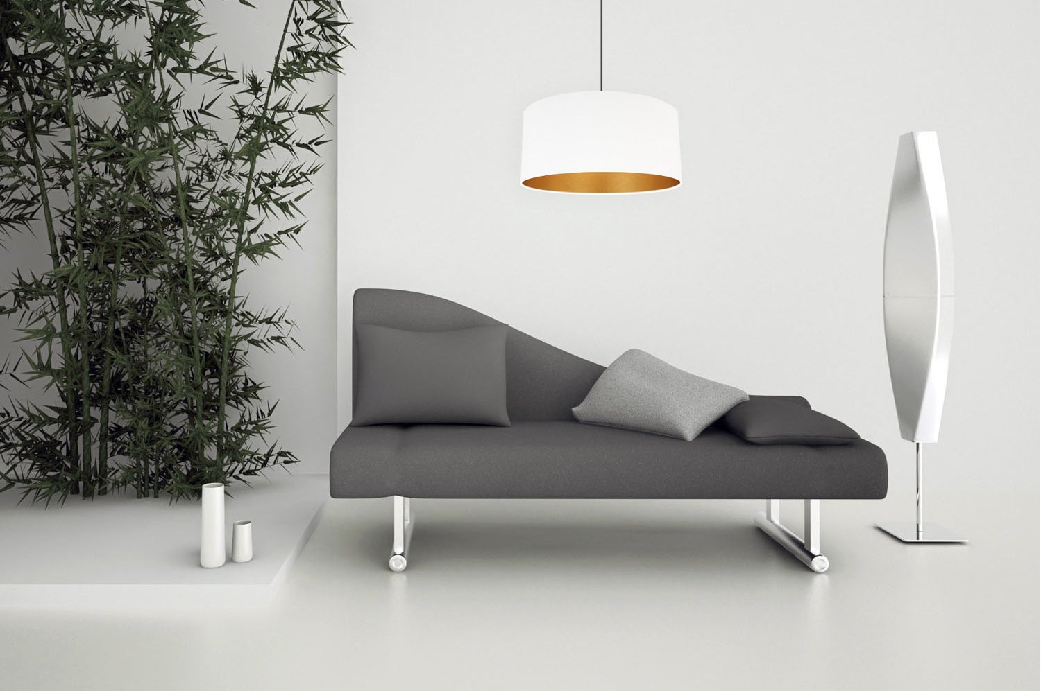 Zawiesie do lampy wiszącej 100cm oprawka kielich E27 biały - 4