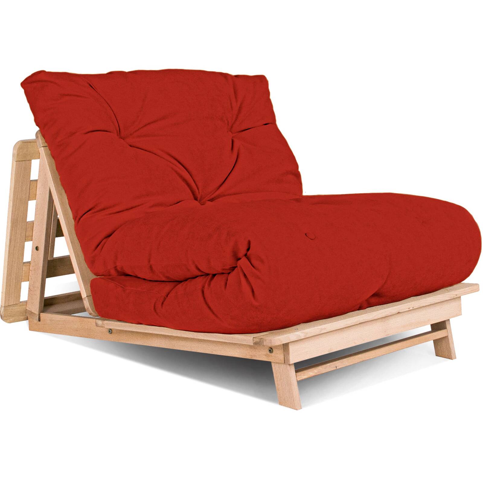 Sweiko Canapé-lit En Bois Massif 90x190 Cm, Convertible En
