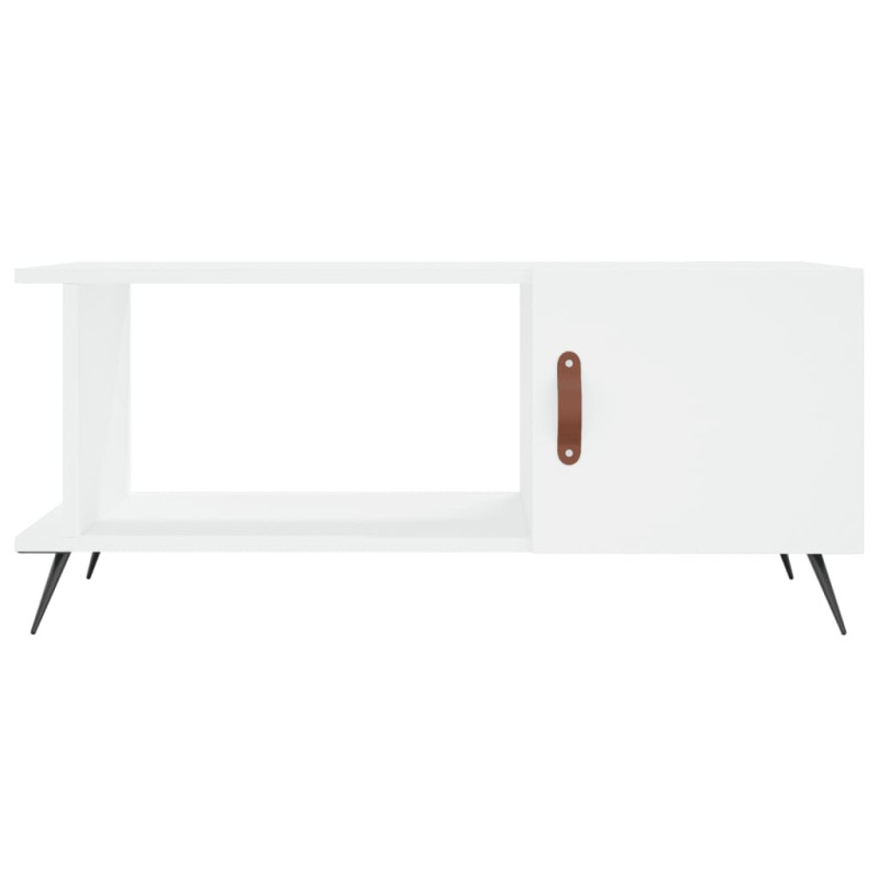 Mesa de centro madera contrachapada blanco 90x50x40 cm vidaXL - 5