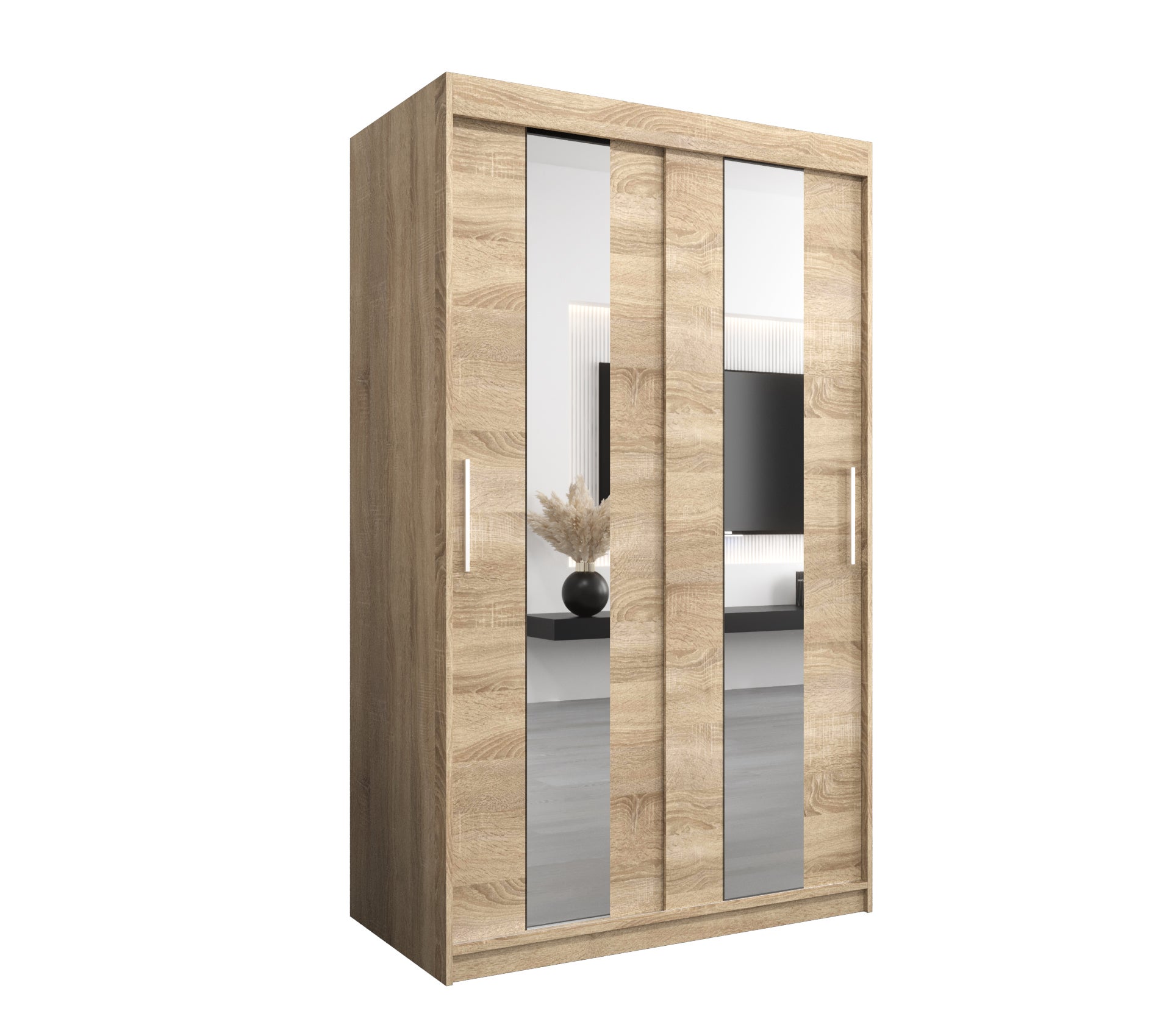 Szafa przesuwna garderoba POLE 120 x 62 x 200 cm Sonoma - Abiks Meble