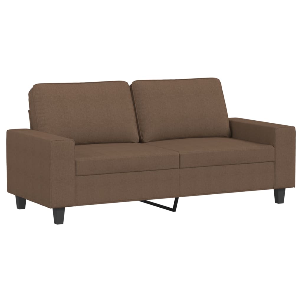 Sofá de 2 plazas | sofá de salón | sofá de descanso de tela marrón 140 cm cfw30987