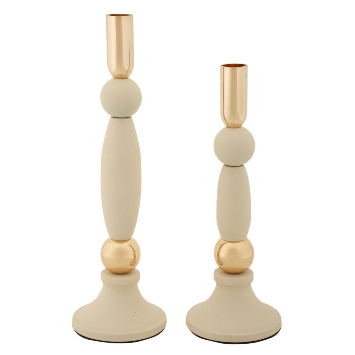 Świecznik Ritma, Stal, Beżowy, Seven Design