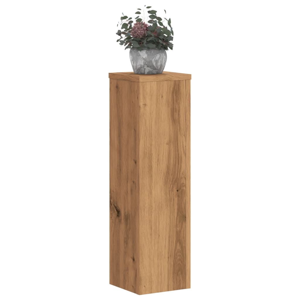 Supports pour plantes 2 pcs chêne artisanal bois d'ingénierie - 3