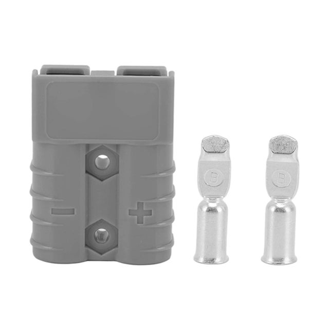 Connettore di alimentazione ad alta corrente 50A 600V Pannello solare a doppio polo Sistema a doppia batteria (grigio)