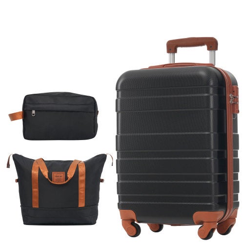 Valigia cabina 20L 40x25x20 cm ABS riciclato con ruote 360° rimovibili e interno organizzato