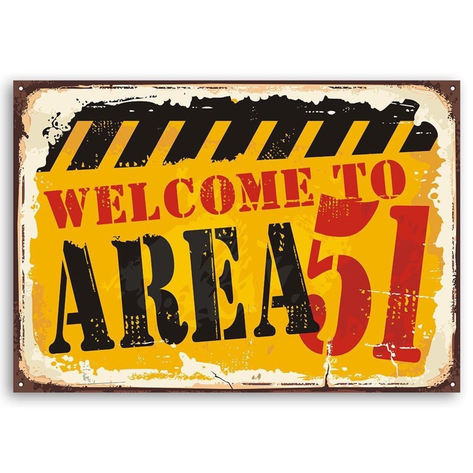 Tableau zone d'enseigne rétro 51 - 60 x 40 cm - 2