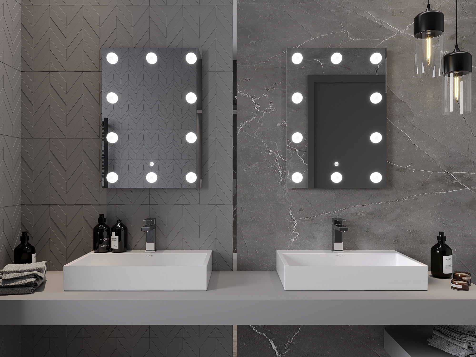 Mexen Dona lustro łazienkowe podświetlane 50 x 70 cm, LED 6000K, antypara - 9818-050-070-611-00 - 4