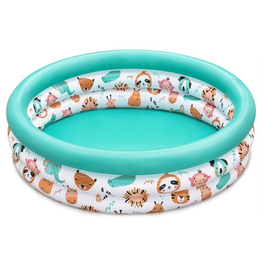 Piscina hinchable infantil 3 aros coral 102x25 cm