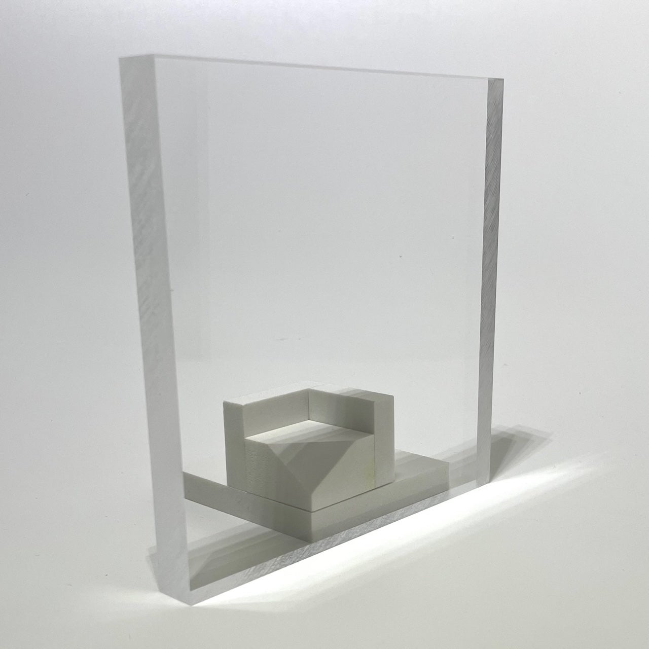 Plaque Plexiglas PMMA Transparent Ep. 15 mm L.100 x 50 cm - 4