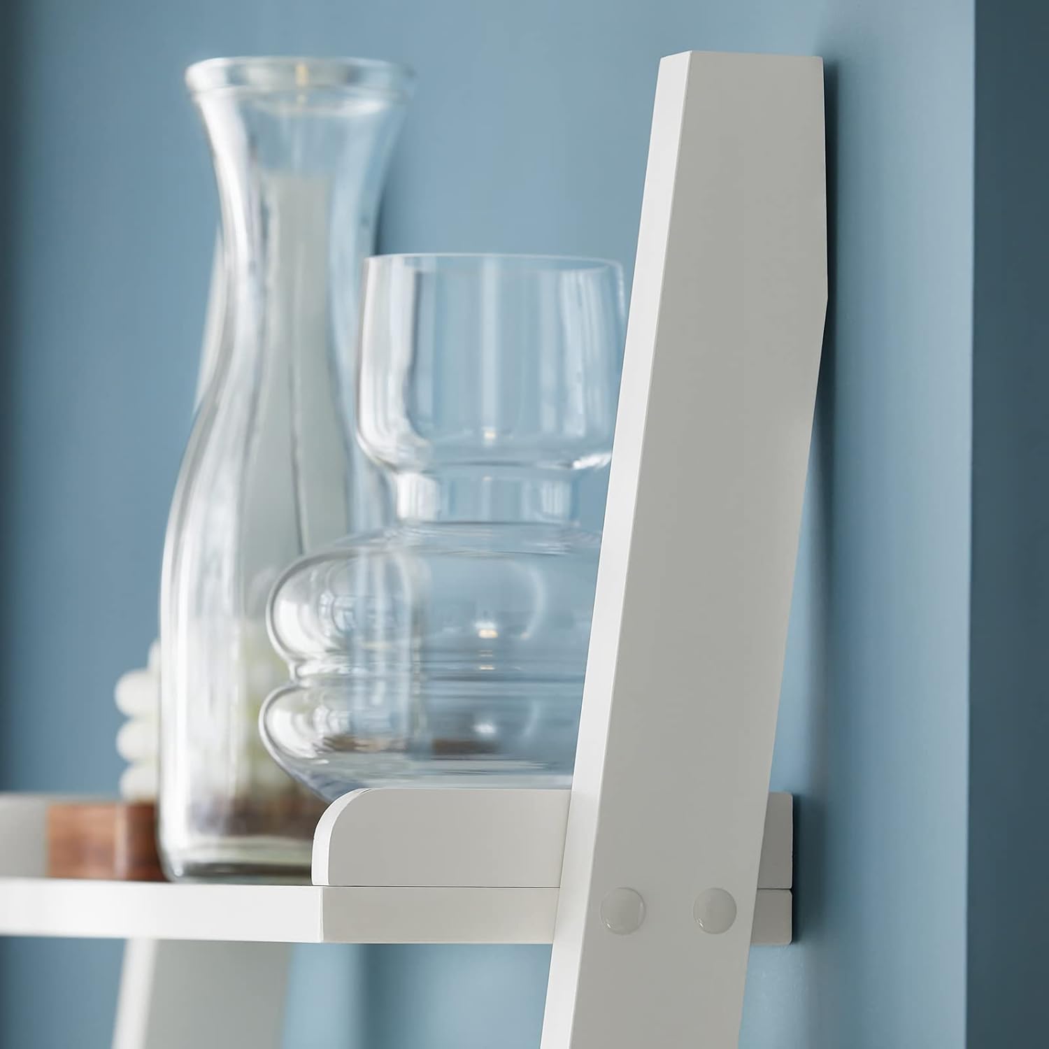 SoBuy FRG17-W Étagère murale style échelle 5 niveaux Bibliothèque Étagère échelle -Blanc - 4