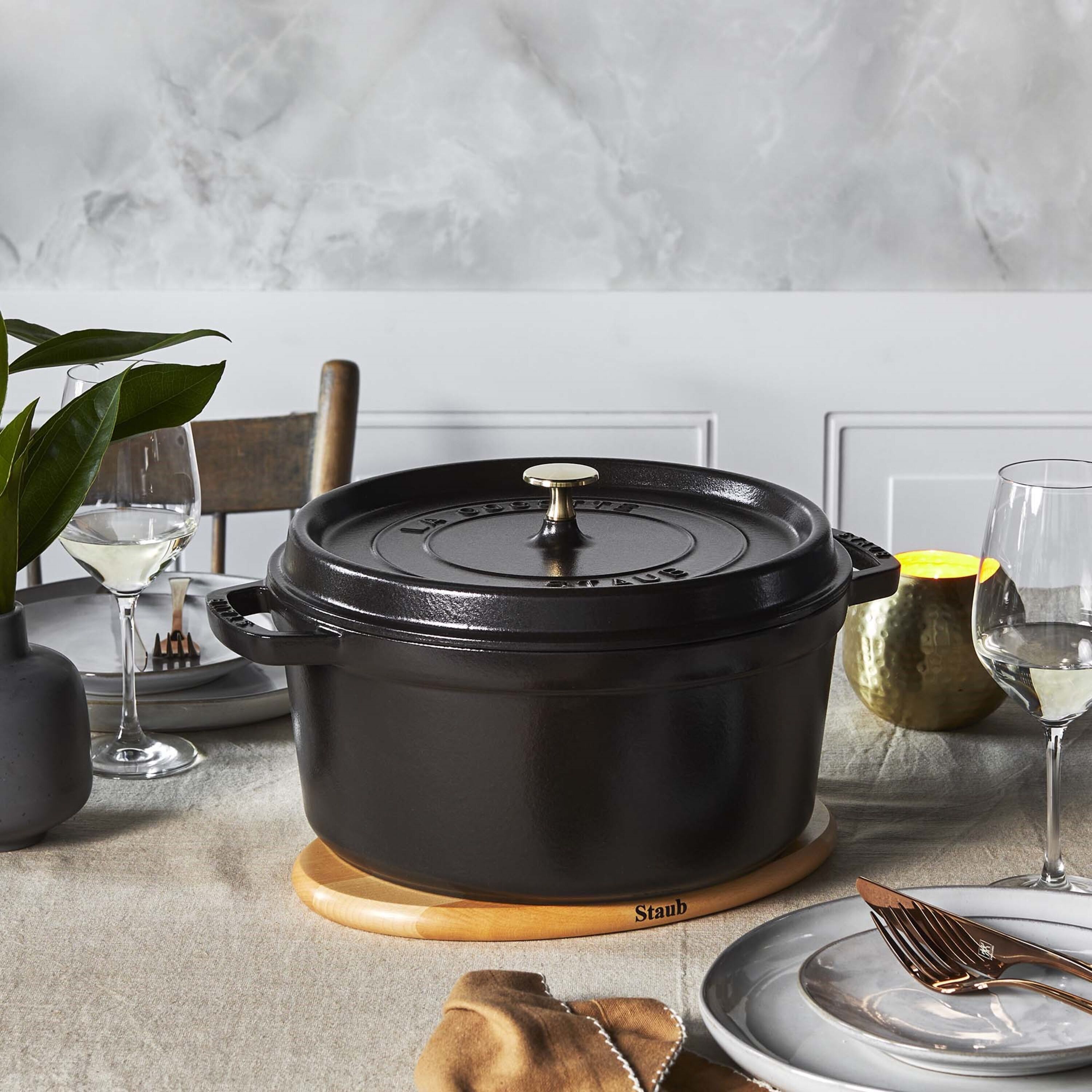STAUB Cocotte Ronde 24 cm Noir | Leroy Merlin