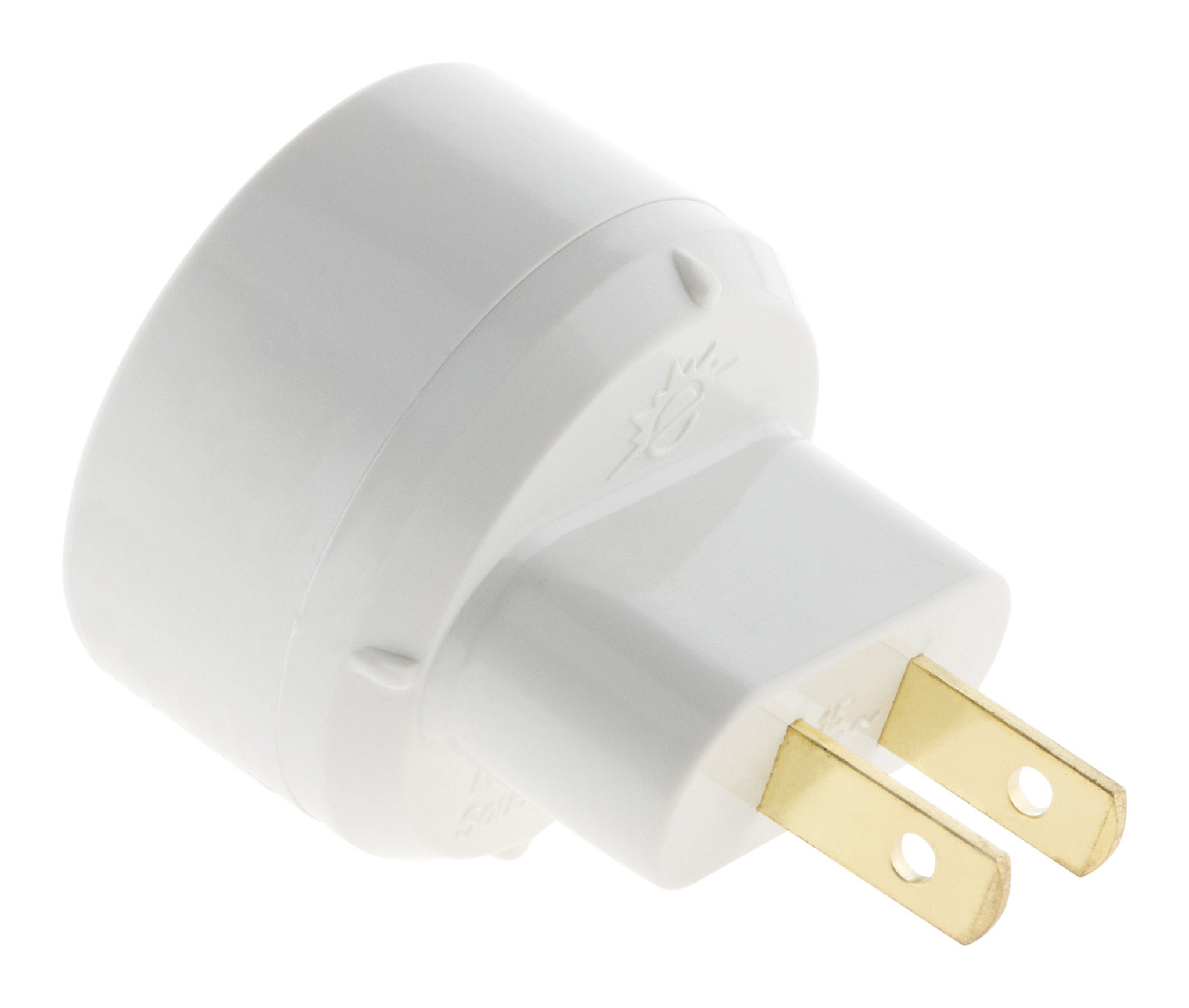 Adaptateur voyage USA/UE - Blanc - Zenitech - 6