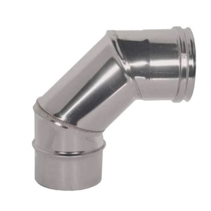 Kolanko 90° Pojedyncza ścianka ze stali nierdzewnej 316 - Ø 150 mm