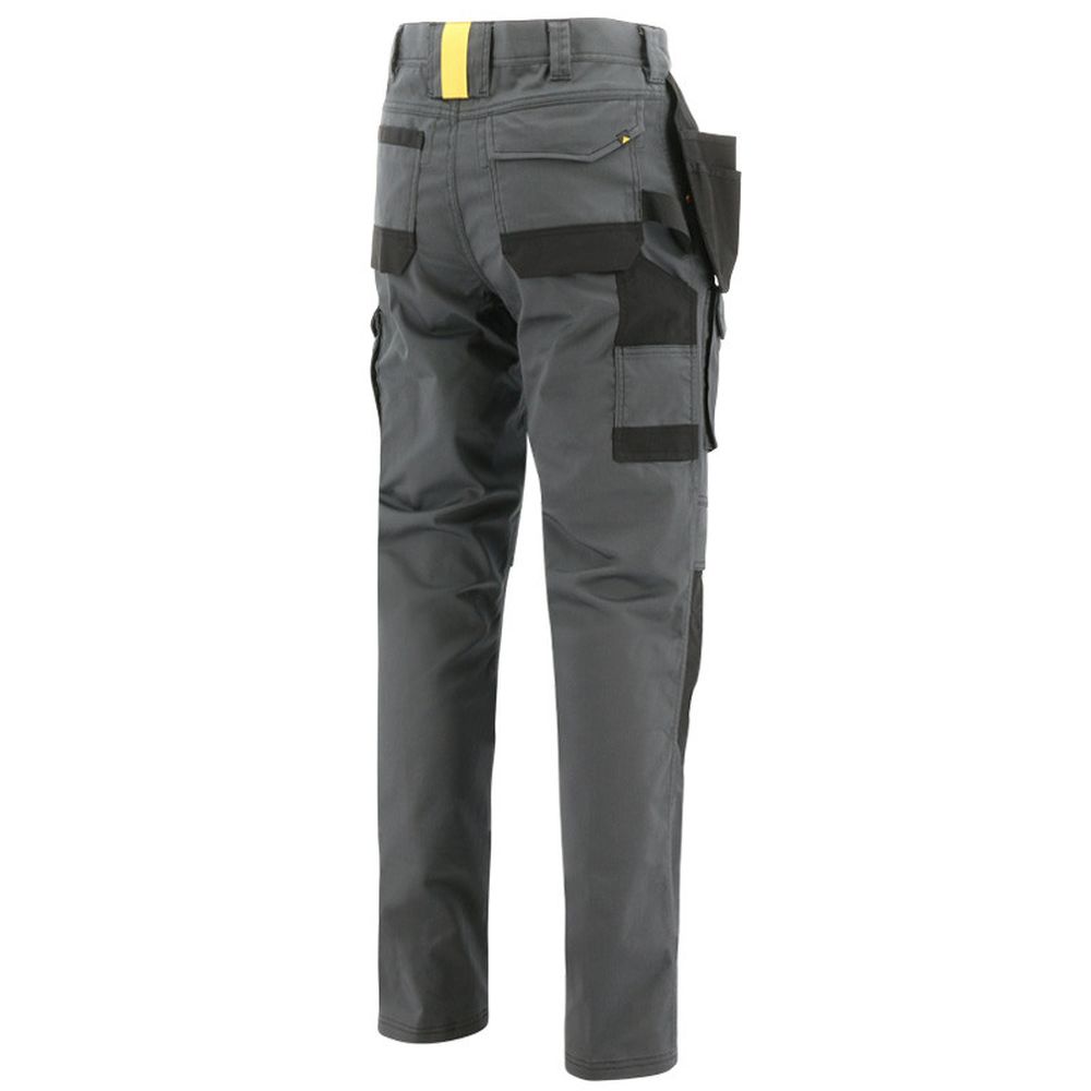 Pantalon de travail renforcé STRETCH multipoches Caterpillar ESSENTIALS Gris / Noir 42 - 2