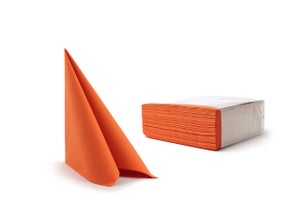50 Tovaglioli In Raso Arancione Bruciato 43x43 Cm | VACVELT | Per Matrimoni E Feste | Tessuto Satinato 100% Poliestere - 4