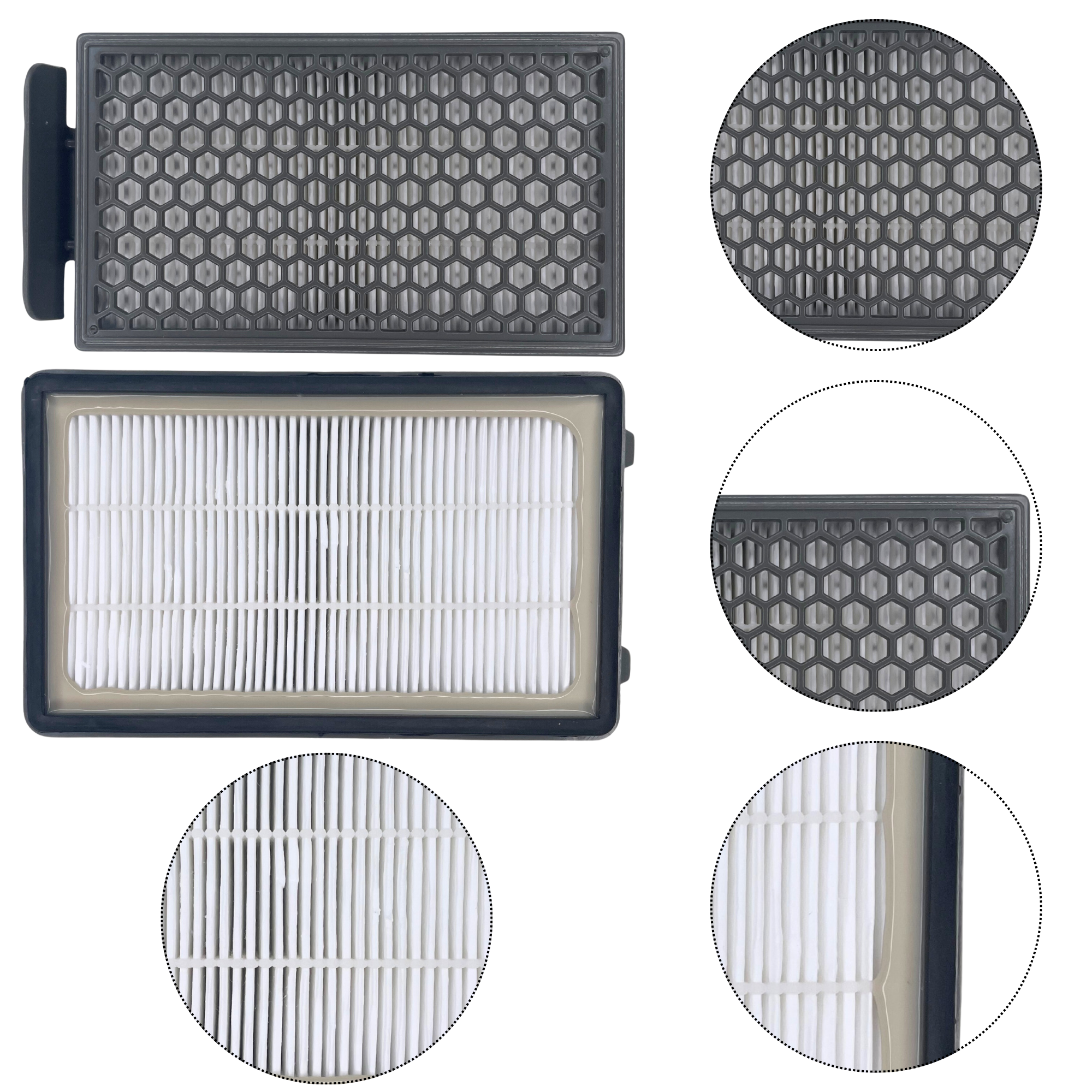 Filtre pour Rowenta remplacement filtre ZR78000 [Lot 4] Aspirateur Rowenta Compact Power XXL/Cyclonic XXL/Moulinex Compact Power Cyclonic/Tefal - 6