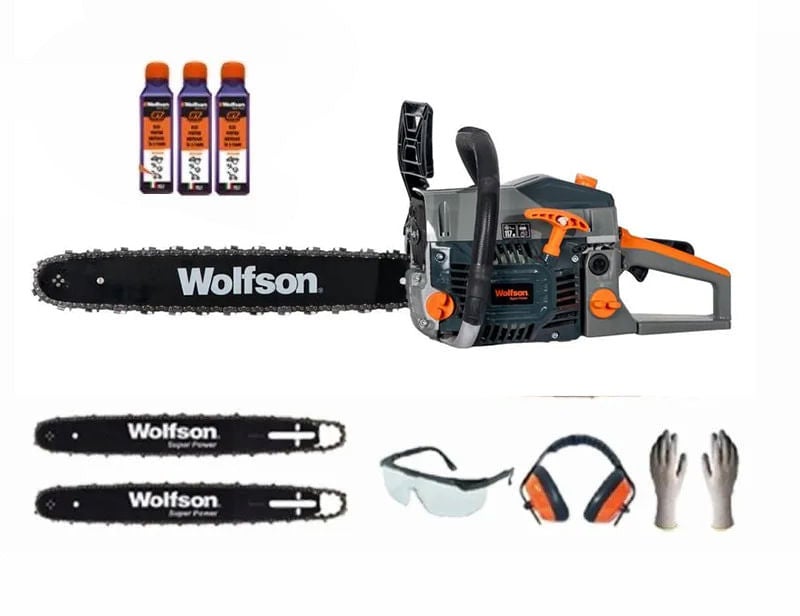 Drujba pe benzina WOLFSON STX-620, 3.5CP, 58CC Cadou Ochelari + Manusi + Casti + 3 Ulei 0.1L