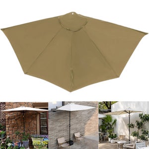 Telo Di Ricambio Per Ombrellone Da Giardino 2,7m – 8 Stecche – Poliestere 180g – Protezione Solare - 2