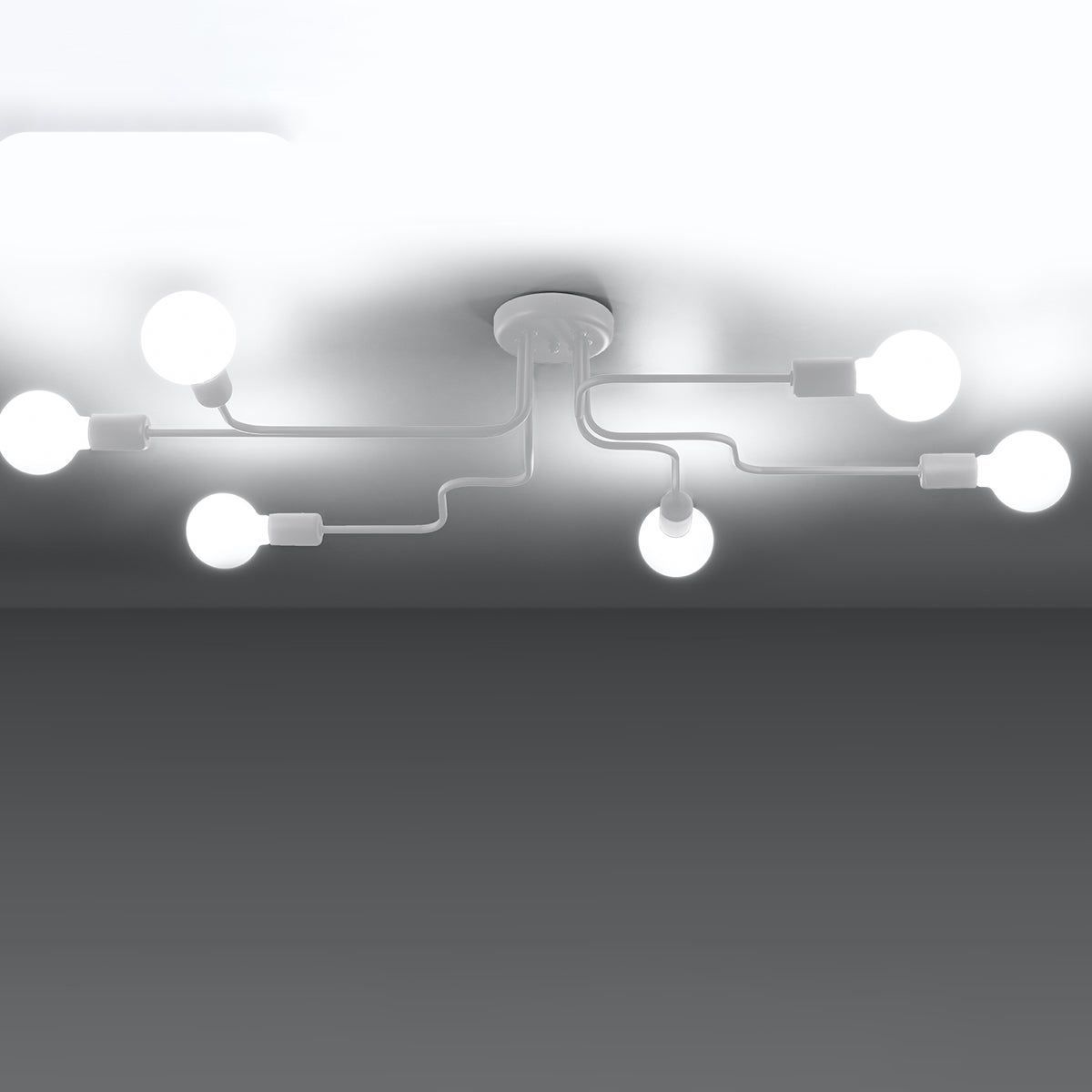 Żyrandol INFINIX 6 biały LED 3000K - 80x64x15.5cm Sollux